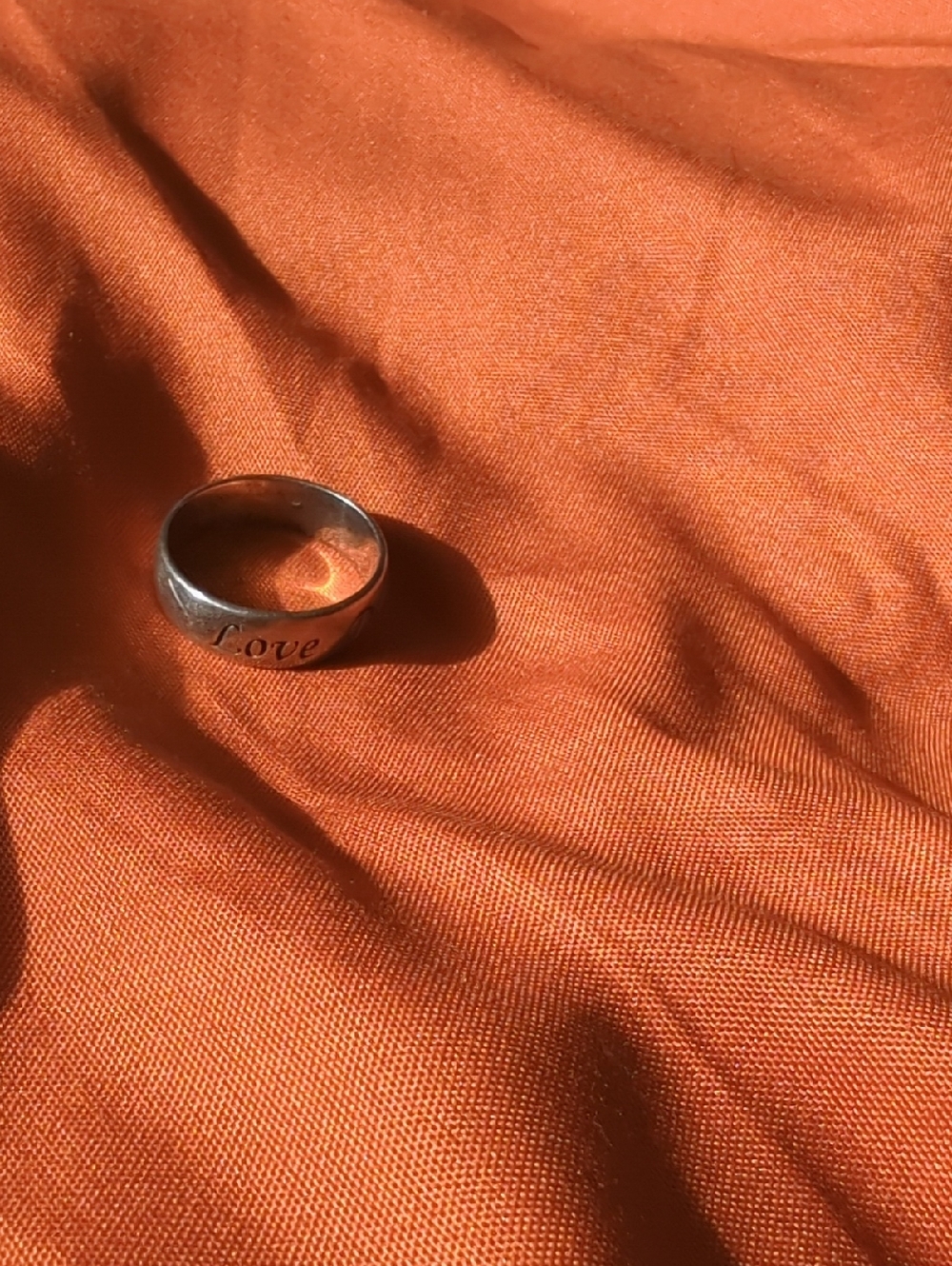 Sterling Silver 'Love Dream Believe ' Band Ring - Silver